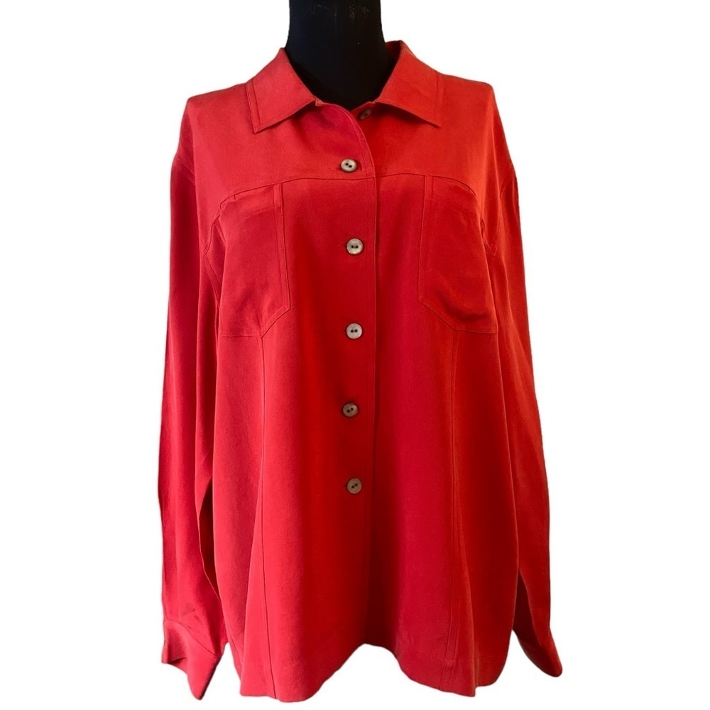 Chico's Design Button-down Silk Blouse - image 6